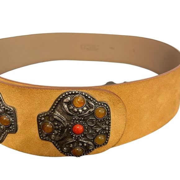 Brambilla Milano Made in Italy Western Leather Belt Large - Picture 2 of 6